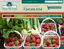 Tablet Screenshot of boonehallfarms.com